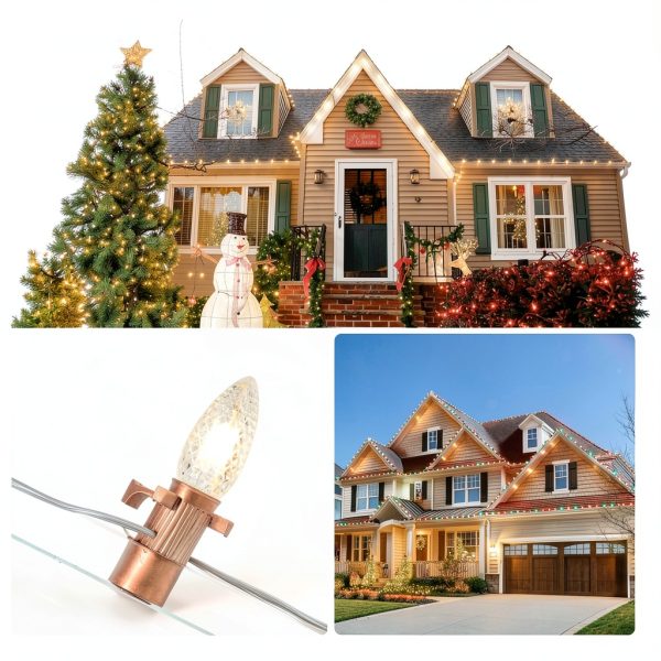 Brightown Christmas Light Clips Green 400 Pack Outdoor-5