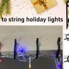Kihanyoh Christmas Light Clips Plastic Gutter Hooks Reusable-5