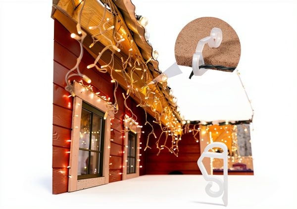 Marsui Outdoor Light Clips Plastic Durable Holiday Decor-5
