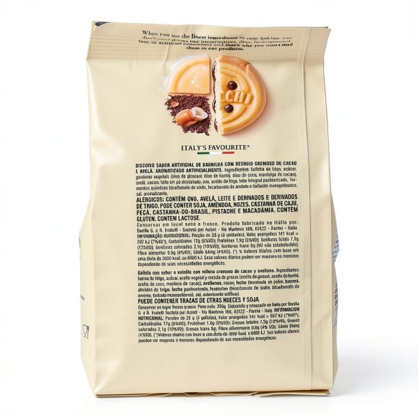 Mulino Bianco Shortbread Cookies Hazelnut Cream Italian-1