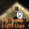 Kihanyoh Christmas Light Clips Plastic Gutter Hooks Reusable-4