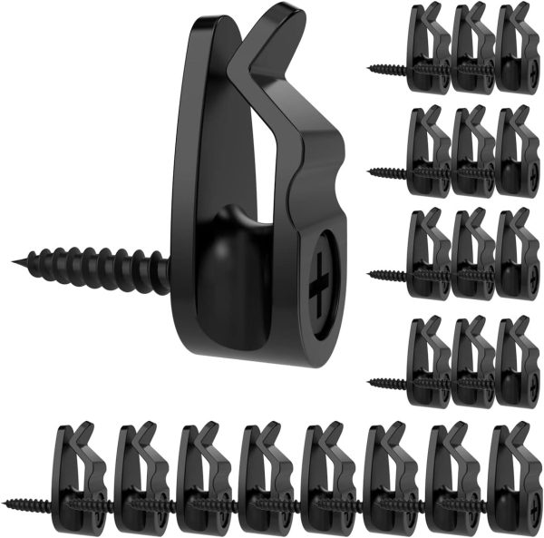Gezidea Plastic Wall Hooks Windproof Rustproof 10lb Capacity-0