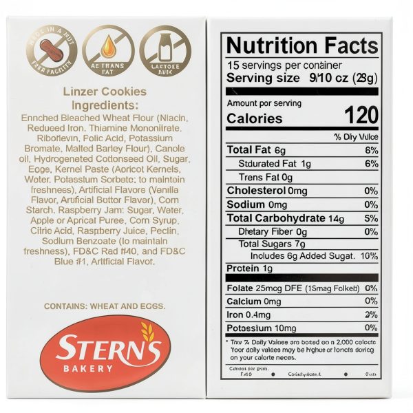 Sterns Bakery Linzer Tart Cookies Raspberry Jam Shortbread-1