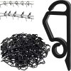 Kihanyoh Christmas Light Clips Plastic Gutter Hooks Reusable-0