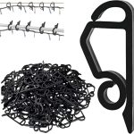 Kihanyoh Christmas Light Clips Plastic Gutter Hooks Reusable-0