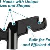 FancyEagle Light Hanging Hook ABS Plastic Extension Pole-1