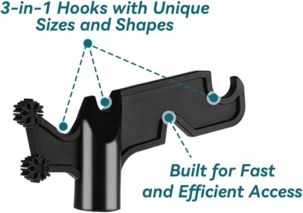 FancyEagle Light Hanging Hook ABS Plastic Extension Pole-1