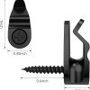 Gezidea Plastic Wall Hooks Windproof Rustproof 10lb Capacity-3