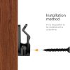 Gezidea Plastic Wall Hooks Windproof Rustproof 10lb Capacity-2