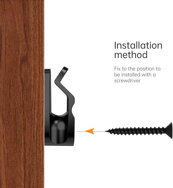 Gezidea Plastic Wall Hooks Windproof Rustproof 10lb Capacity-2