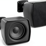 Mini Satellite Speaker Pyle ABS Wall Mount Theater-0