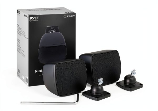 Mini Satellite Speaker Pyle ABS Wall Mount Theater-6