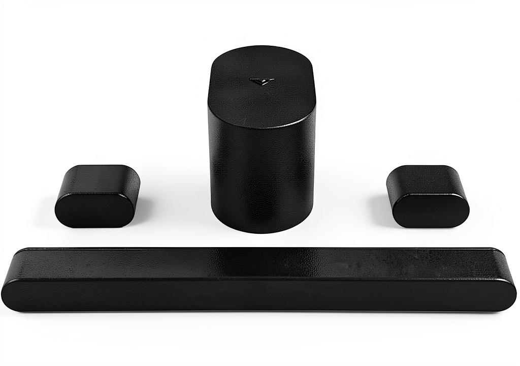 Installing VIZIO SV510M-0806 Flush Mount Black on a wooden desk