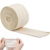 Tubular Bandage Size F Cotton Stockinette Tubing Elasticated Tubular Compression Support Bandages First Aid for Leg Arm 3.9’’ x 5.46yd-0