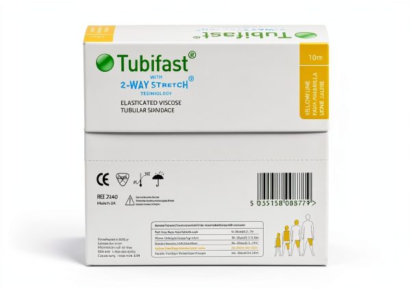 Molnlycke Tubifast Yellow Line with 2-Way Stretch 10.75cm x 10m 1/bx 2440-1