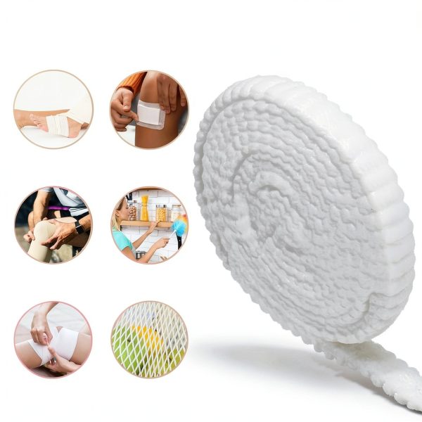 Tubular Bandage 3 Rolls Finger Gauze APLZGMG 2m Elastic Mesh Net White-5