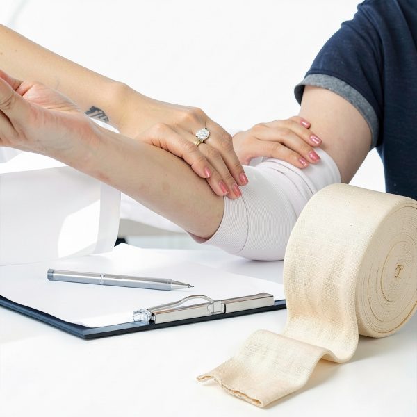 Elasticated Tubular Bandage Cotton Stockinette Tubing Stretch Compression Bandage for Large Arm Knees Legs Support Bandage 2.5” x 5.46 Yard-6