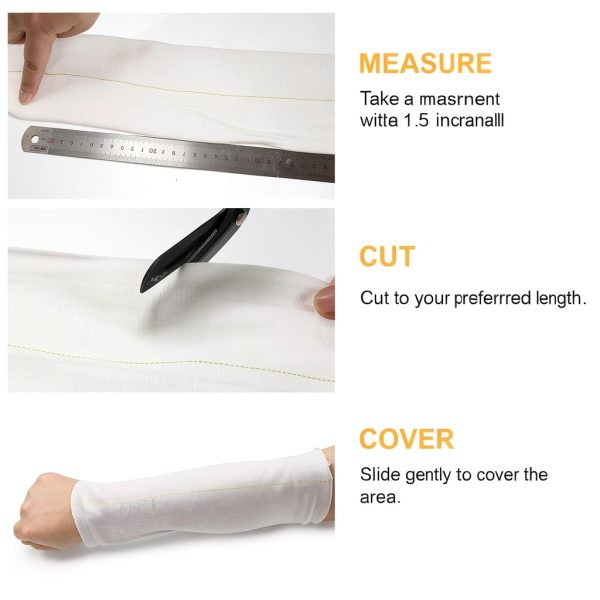 Tubular Bandage 4inchx11yard Support Bandage Wound Dressing Wrap Tubular Gauze Elasticated Stockinette Tubing for Arm Knees Legs-6