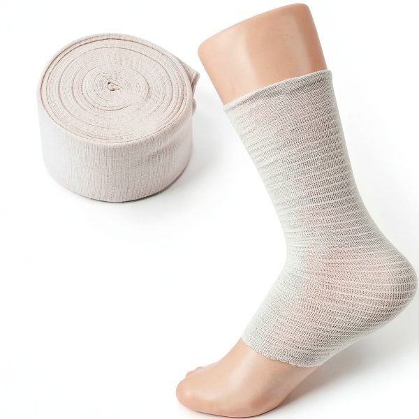 Elasticated Tubular Bandage Cotton Stockinette Tubing Stretch Compression Bandage for Large Arm Knees Legs Support Bandage 2.5” x 5.46 Yard-4