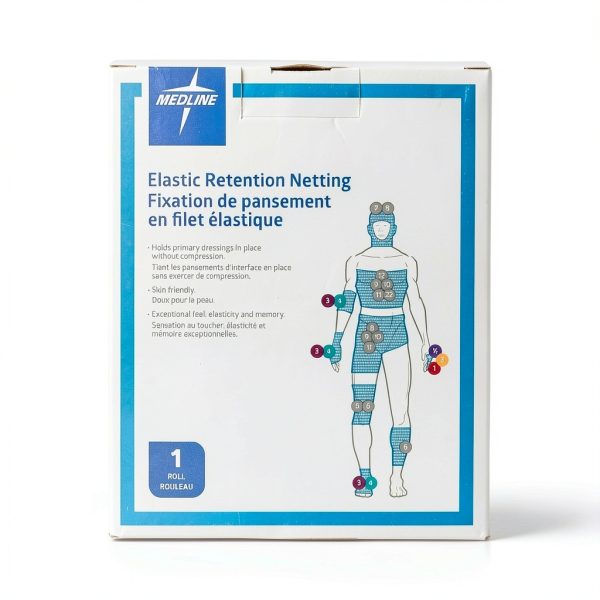 Medline Stretch Tubular Elastic Dressing Retention Net 6in x 25yd-0
